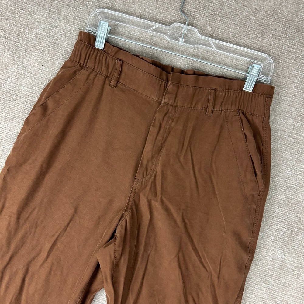 Old Navy Pixie Skinny Ankle Pants Womens Medium Brown Rayon Casual High Waisted